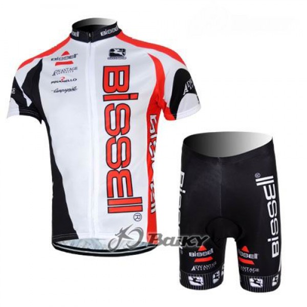 Bissell Radbekleidung Radtrikot Kurzarm und Fahrradhosen Kurz Weiß Schwarz TDJO401 Bissell Radbekleidung Radtrikot Kurzarm und Fahrradhosen Kurz Weiß Schwarz TDJO401