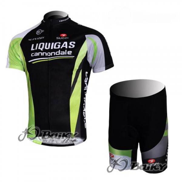 Liquigas Cannondale Pro Team Radbekleidung Radtrikot Kurzarm und Fahrradhosen Kurz Schwarz Grün YYMZ461 Liquigas Cannondale Pro Team Radbekleidung Radtrikot Kurzarm und Fahrradhosen Kurz Schwarz Grün YYMZ461