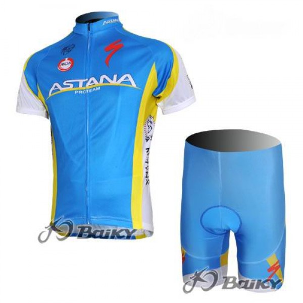 Astana Pro Team Radtrikot Kurzarm Kurz Radhose Kits Blau LCBV785 Astana Pro Team Radtrikot Kurzarm Kurz Radhose Kits Blau LCBV785