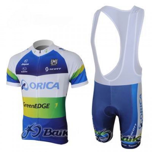 2013 Green Edge ORICA Fahrradbekleidung Satz Fahrradtrikot Kurzarm Trikot und Kurz Trägerhose Blau IJFX361 2013 Green Edge ORICA Fahrradbekleidung Satz Fahrradtrikot Kurzarm Trikot und Kurz Trägerhose Blau IJFX361