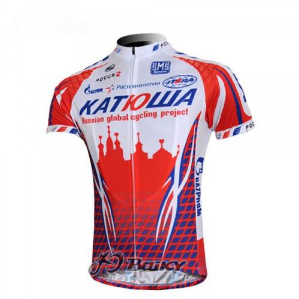 Katusha Russland Radtrikot Kurzarm Weiß Rot HSLI949 Katusha Russland Radtrikot Kurzarm Weiß Rot HSLI949