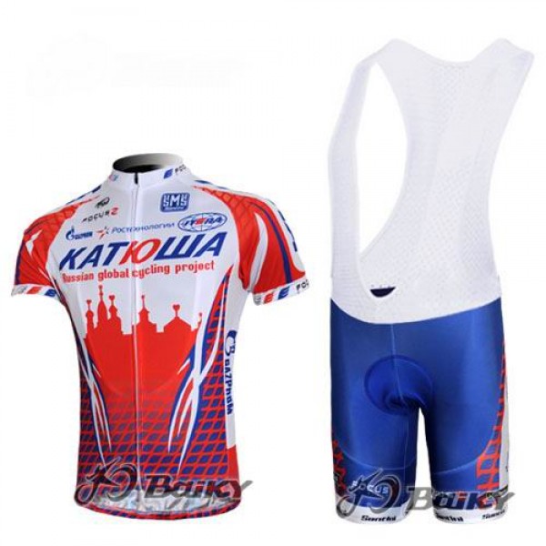 Katusha Russland Radtrikot Kurzarm Kurz Trägerhose Kits Weiß Rot VTBB460 Katusha Russland Radtrikot Kurzarm Kurz Trägerhose Kits Weiß Rot VTBB460