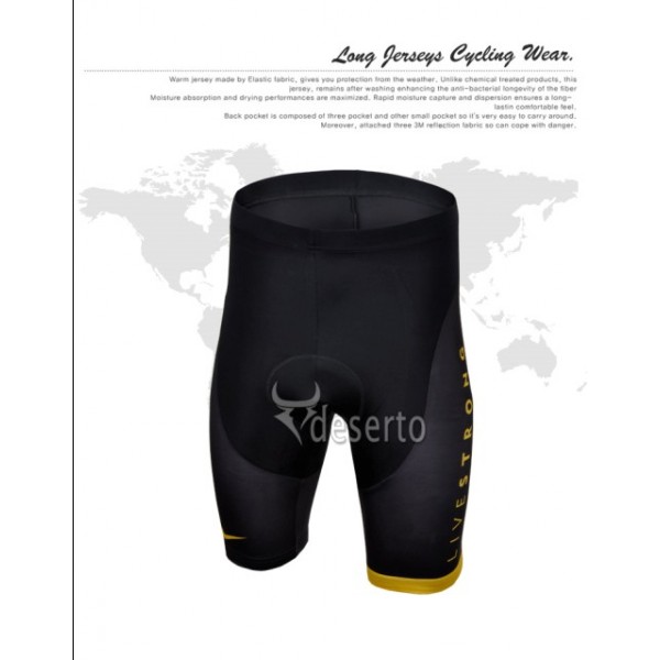 Livestrong Kurz Radhose Schwarz Gelb 2013 BTEG227 Livestrong Kurz Radhose Schwarz Gelb 2013 BTEG227