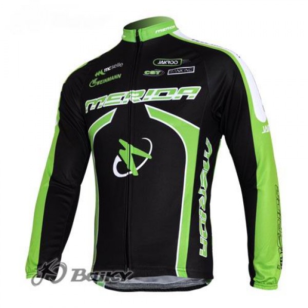 Merida Multivan Flex Stay Fahrradtrikot Langarm Schwarz Grün YLAF379 Merida Multivan Flex Stay Fahrradtrikot Langarm Schwarz Grün YLAF379