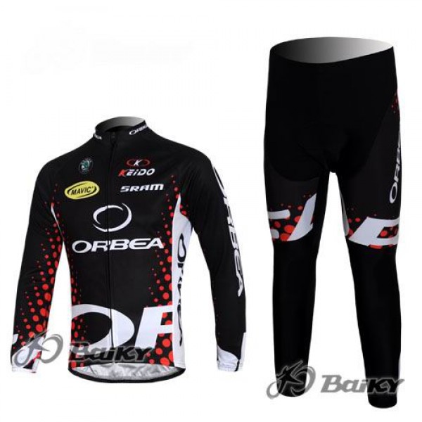 Orbea Pro Team Fahrradbekleidung Radtrikot Satz Langarm und Lange Fahrradhose Schwarz Rot BWFP678 Orbea Pro Team Fahrradbekleidung Radtrikot Satz Langarm und Lange Fahrradhose Schwarz Rot BWFP678