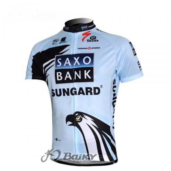Saxo Bank Sungard Pro Team Radtrikot Kurzarm Weiß TNZG739 Saxo Bank Sungard Pro Team Radtrikot Kurzarm Weiß TNZG739