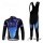 Subaru Peak Bar Team Fahrradbekleidung Radtrikot Satz Langarm und Lange Trägerhose Schwarz Blau DCVY529
