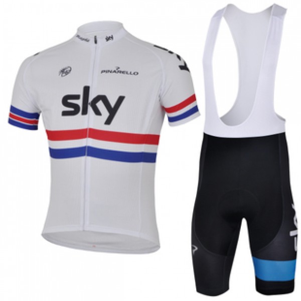 2013 Team Sky Fahrradbekleidung Satz Fahrradtrikot Kurzarm Trikot und Kurz Trägerhose Weiß Schwarz MQPC423 2013 Team Sky Fahrradbekleidung Satz Fahrradtrikot Kurzarm Trikot und Kurz Trägerhose Weiß Schwarz MQPC423