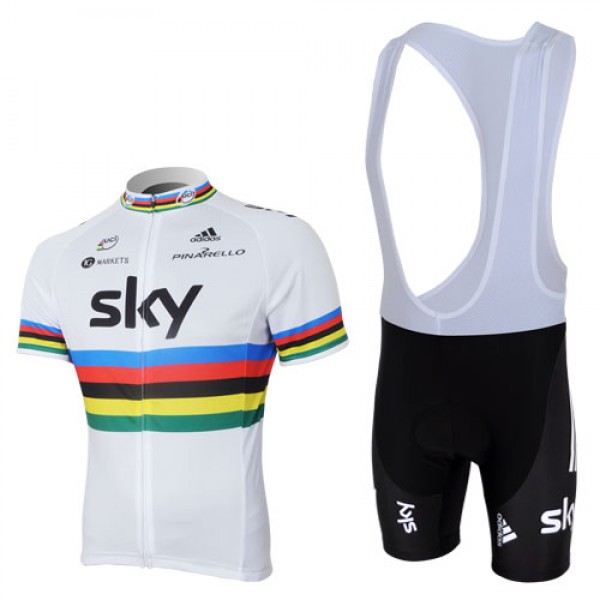 2013 Team Sky UCI Fahrradbekleidung Satz Fahrradtrikot Kurzarm Trikot und Kurz Trägerhose Weiß Schwarz OWYK839 2013 Team Sky UCI Fahrradbekleidung Satz Fahrradtrikot Kurzarm Trikot und Kurz Trägerhose Weiß Schwarz OWYK839
