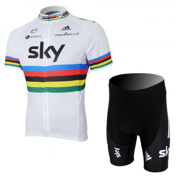 2013 Team Sky UCI Radtrikot Kurzarm und Kurz Radhose Kits Weiß Schwarz SZSN609 2013 Team Sky UCI Radtrikot Kurzarm und Kurz Radhose Kits Weiß Schwarz SZSN609