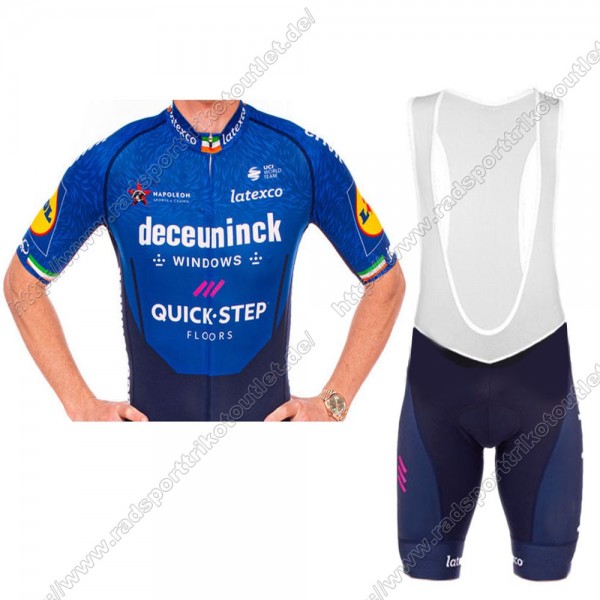 Profiteams Deceuninck quick step Irish 2021 Radbekleidung Satz Trikot Kurzarm+Trägerhosen Set Outlet OMSXC Profiteams Deceuninck quick step Irish 2021 Radbekleidung Satz Trikot Kurzarm+Trägerhosen Set Outlet OMSXC