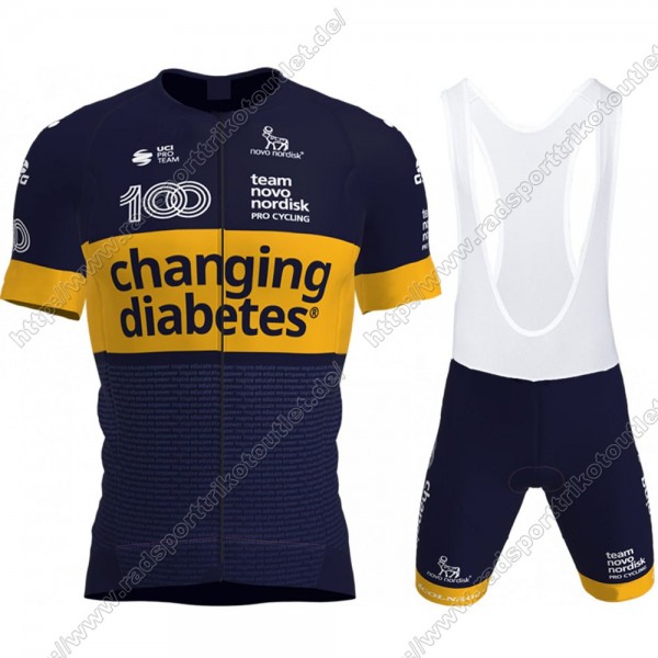 Profiteams Novo Nordisk 2021 Radbekleidung Satz Trikot Kurzarm+Trägerhosen Set Outlet TIXLQ Profiteams Novo Nordisk 2021 Radbekleidung Satz Trikot Kurzarm+Trägerhosen Set Outlet TIXLQ