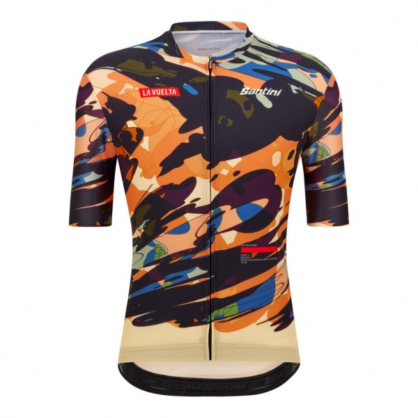 Bekleidung Herren Santini Vuelta Espana 2024 trikot-Cuitu Negru Bekleidung Herren Santini Vuelta Espana 2024 trikot-Cuitu Negru