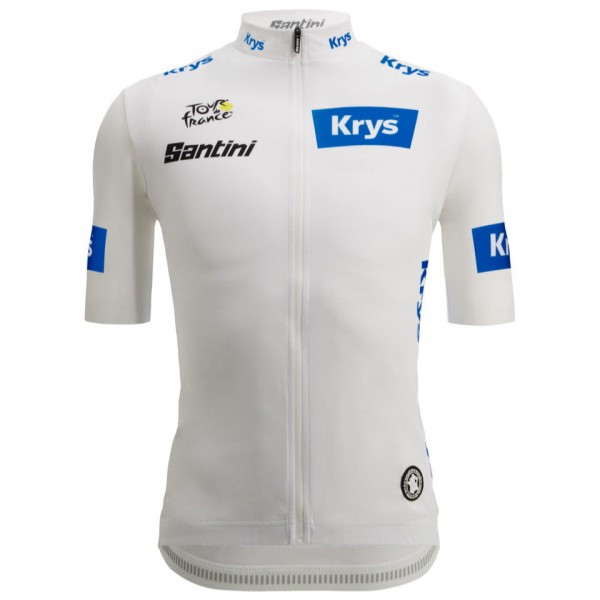 Bekleidung Herren Santini Weiß Tour de France 2025 Fan Linie trikot Bekleidung Herren Santini Weiß Tour de France 2025 Fan Linie trikot