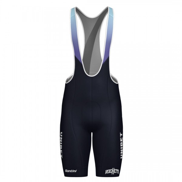 Bekleidung Herren Team Unibet Rockets 2025 Santini tragerhose-Blau Bekleidung Herren Team Unibet Rockets 2025 Santini tragerhose-Blau