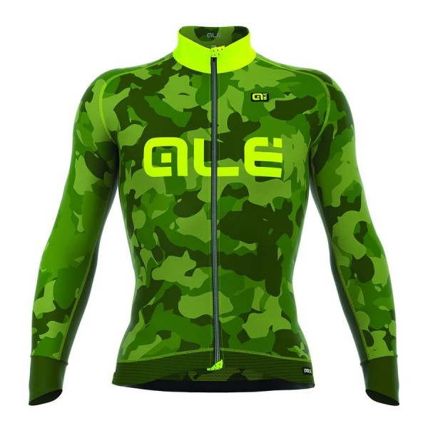2016 ALE CAMO Radtrikot Langarm-Grün GELB FLUO MFKA337 2016 ALE CAMO Radtrikot Langarm-Grün GELB FLUO MFKA337