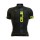 2016 ALE Graphics PRR Nominal-schwarz gelbs Fluo Radtrikot Kurzarm RTDY832