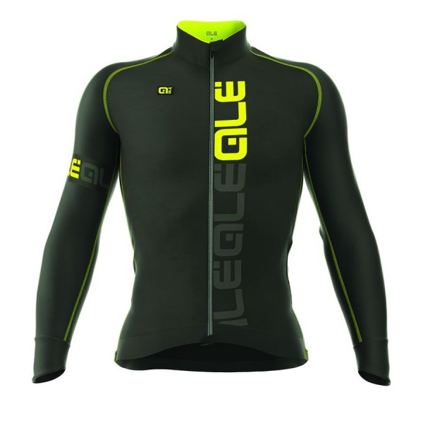 2016 ALE 3 SEASON Radtrikot Langarm-Schwarz GELB FLUO UMEO695 2016 ALE 3 SEASON Radtrikot Langarm-Schwarz GELB FLUO UMEO695