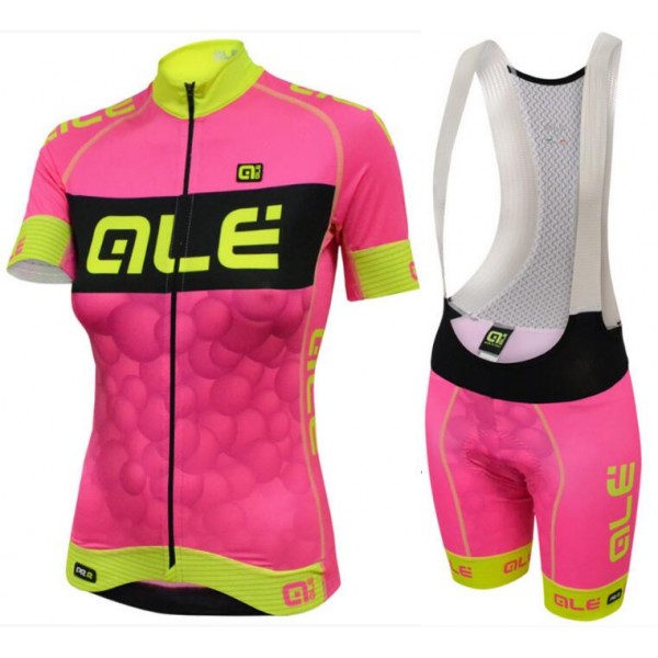 2016 Damen Ale Graphics PRR New Bubbles Pink Fahrradbekleidung Satz Fahrradtrikot Kurzarm Trikot und Kurz Trägerhose XSWF319 2016 Damen Ale Graphics PRR New Bubbles Pink Fahrradbekleidung Satz Fahrradtrikot Kurzarm Trikot und Kurz Trägerhose XSWF319