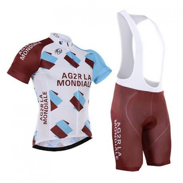 2016 Ag2r La Mondiale Fahrradbekleidung Satz Fahrradtrikot Kurzarm Trikot und Kurz Trägerhose YAYU641 2016 Ag2r La Mondiale Fahrradbekleidung Satz Fahrradtrikot Kurzarm Trikot und Kurz Trägerhose YAYU641