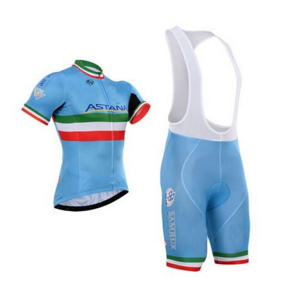 2016 Astana Fahrradbekleidung Satz Fahrradtrikot Kurzarm Trikot und Kurz Trägerhose QVJO253 2016 Astana Fahrradbekleidung Satz Fahrradtrikot Kurzarm Trikot und Kurz Trägerhose QVJO253