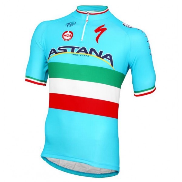 2016 ASTANA PRO TEAM Italian Champion Radtrikot Kurzarm ZZLF776 2016 ASTANA PRO TEAM Italian Champion Radtrikot Kurzarm ZZLF776