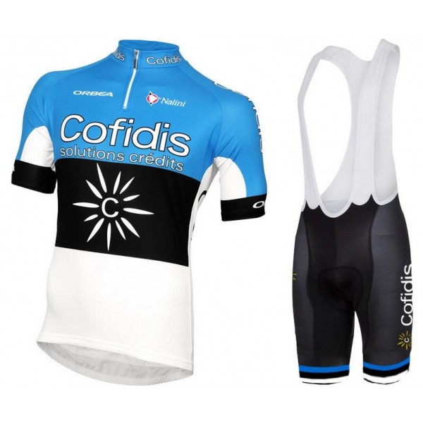 2016 Cofidis Champion d'Estonie blau Fahrradbekleidung Satz Fahrradtrikot Kurzarm Trikot und Kurz Trägerhose CQZD187 2016 Cofidis Champion d'Estonie blau Fahrradbekleidung Satz Fahrradtrikot Kurzarm Trikot und Kurz Trägerhose CQZD187