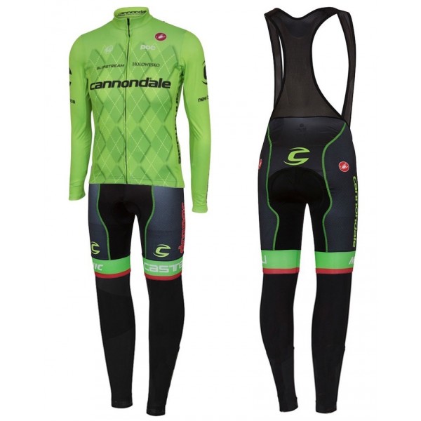 2016 Cannondale Team Grün Pro Fahrradbekleidung Satz Radtrikot Langarm+Lang Trägerhose GTNO746 2016 Cannondale Team Grün Pro Fahrradbekleidung Satz Radtrikot Langarm+Lang Trägerhose GTNO746