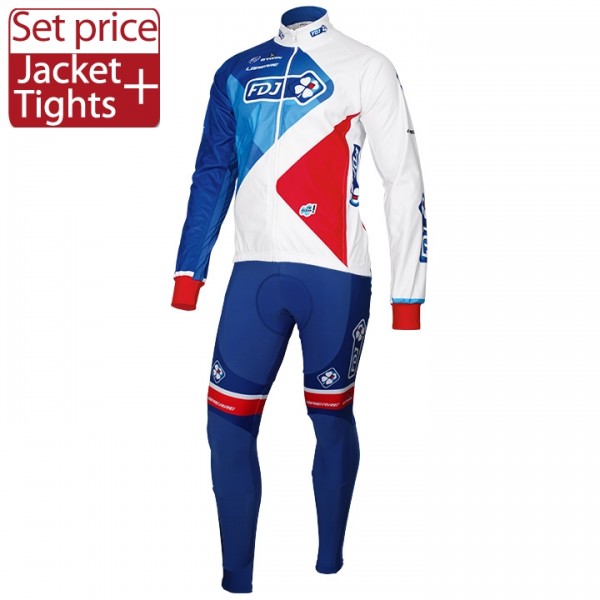 2016 Team FDJ Fahrradbekleidung Satz Radtrikot Langarm und Lange Radhose CCSA778 2016 Team FDJ Fahrradbekleidung Satz Radtrikot Langarm und Lange Radhose CCSA778