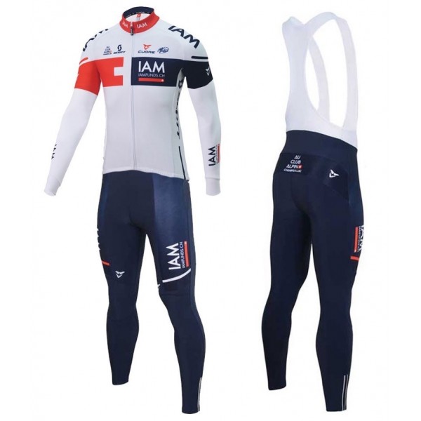 2016 Team IAM Weiß Fahrradbekleidung Satz Radtrikot Langarm+Lang Trägerhose DNCP152 2016 Team IAM Weiß Fahrradbekleidung Satz Radtrikot Langarm+Lang Trägerhose DNCP152