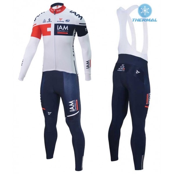 2016 Team IAM Weiß thermisch Fahrradbekleidung Satz Radtrikot Langarm+Lang Trägerhose JKSU675 2016 Team IAM Weiß thermisch Fahrradbekleidung Satz Radtrikot Langarm+Lang Trägerhose JKSU675