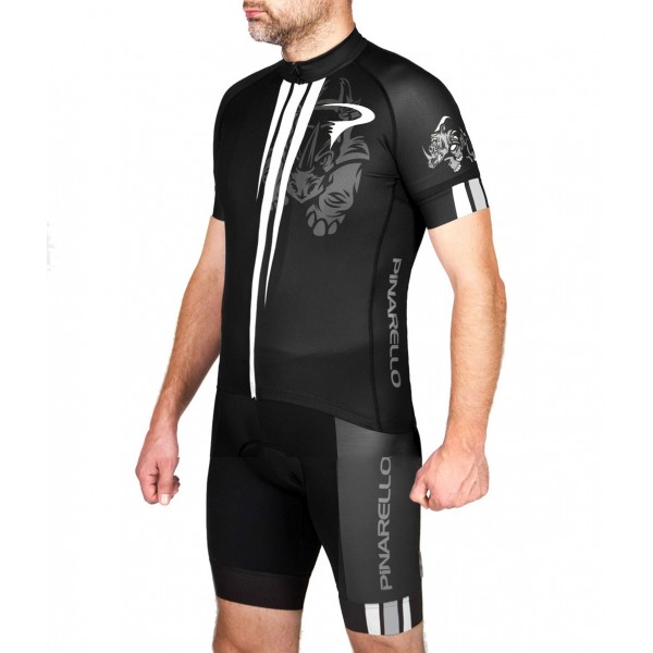 2016 Pinarello Corsa Rhino schwarz-Weiß Fahrradbekleidung Satz Radtrikot Kurzarm+Kurz Trägerhose BUPS344 2016 Pinarello Corsa Rhino schwarz-Weiß Fahrradbekleidung Satz Radtrikot Kurzarm+Kurz Trägerhose BUPS344
