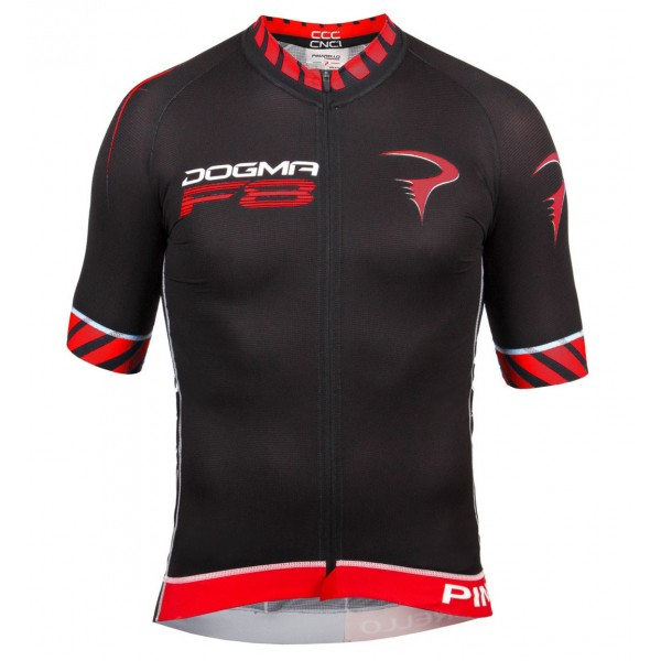 2016 Pinarello Dogma F8 schwarz-rot Radtrikot Kurzarm NTQB740 2016 Pinarello Dogma F8 schwarz-rot Radtrikot Kurzarm NTQB740