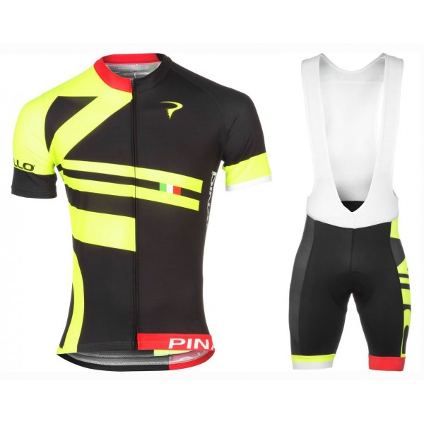 2016 Pinarello Bandiera schwarz-geel Fahrradbekleidung Satz Radtrikot Kurzarm+Kurz Trägerhose RCHB907 2016 Pinarello Bandiera schwarz-geel Fahrradbekleidung Satz Radtrikot Kurzarm+Kurz Trägerhose RCHB907