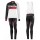 2016 Scott RC Weiß-Schwarz-Rot Damen Fahrradbekleidung Satz Radtrikot Langarm+Lang Trägerhose BXOE856
