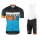 2016 Scott RC schwarz gelb blau Fahrradbekleidung Satz Fahrradtrikot Kurzarm Trikot und Kurz Trägerhose CLEM386