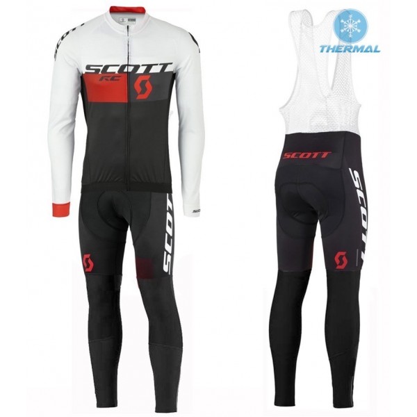 2016 Scott RC Weiß-Schwarz-Rot thermisch Fahrradbekleidung Satz Radtrikot Langarm+Lang Trägerhose HAWD888 2016 Scott RC Weiß-Schwarz-Rot thermisch Fahrradbekleidung Satz Radtrikot Langarm+Lang Trägerhose HAWD888