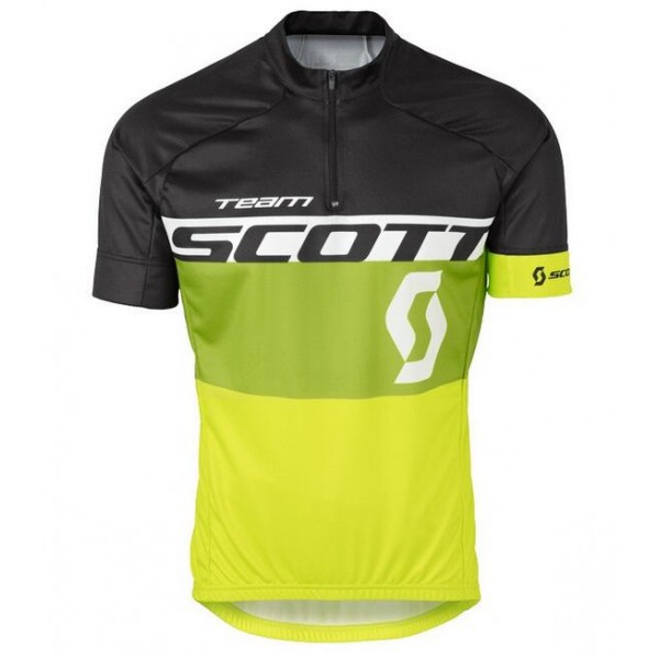 2016 Scott schwarz Grün gelb Radtrikot Kurzarm HKNJ226 2016 Scott schwarz Grün gelb Radtrikot Kurzarm HKNJ226