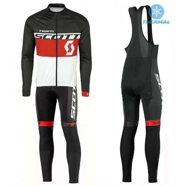 2016 Scott Team Schwarz-Rot-Weiß thermisch Fahrradbekleidung Satz Radtrikot Langarm+Lang Trägerhose PSHW929 2016 Scott Team Schwarz-Rot-Weiß thermisch Fahrradbekleidung Satz Radtrikot Langarm+Lang Trägerhose PSHW929