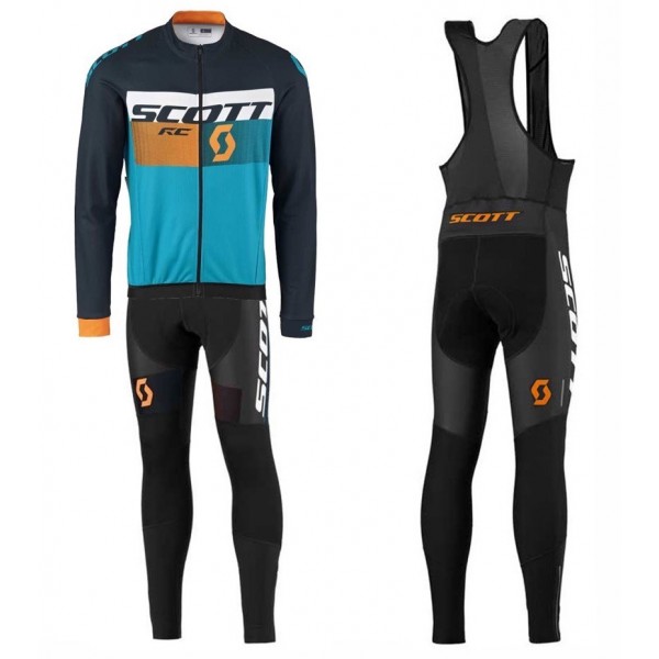2016 Scott RC Schwarz-Gelb-Blau Fahrradbekleidung Satz Radtrikot Langarm+Lang Trägerhose RFGZ146 2016 Scott RC Schwarz-Gelb-Blau Fahrradbekleidung Satz Radtrikot Langarm+Lang Trägerhose RFGZ146