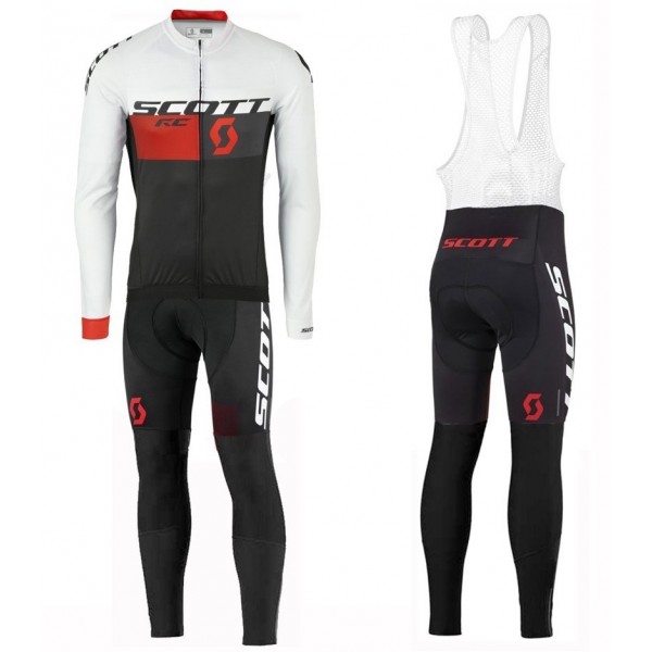 2016 Scott RC Weiß-Schwarz-Rot Fahrradbekleidung Satz Radtrikot Langarm+Lang Trägerhose SMGT678 2016 Scott RC Weiß-Schwarz-Rot Fahrradbekleidung Satz Radtrikot Langarm+Lang Trägerhose SMGT678