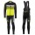 2016 Scott RC Schwarz-Weiß-Grün Fluo Fahrradbekleidung Satz Radtrikot Langarm+Lang Trägerhose UDST694