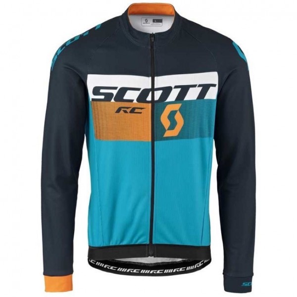2016 Scott RC Schwarz-Gelb-Blau Radtrikot Langarm ZMTO953 2016 Scott RC Schwarz-Gelb-Blau Radtrikot Langarm ZMTO953