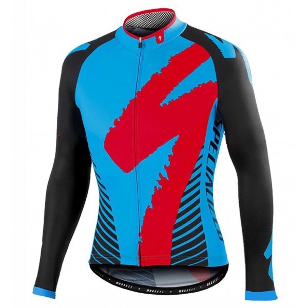 2016 Specialized Team LS Schwarz-Blau Radtrikot Langarm UJCL565 2016 Specialized Team LS Schwarz-Blau Radtrikot Langarm UJCL565