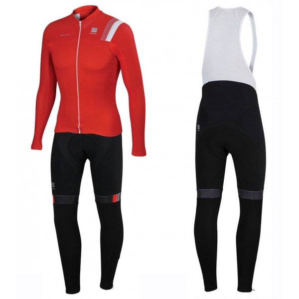 2016 Sportful JSW Rot Fahrradbekleidung Satz Radtrikot Langarm+Lang Trägerhose NMGT835 2016 Sportful JSW Rot Fahrradbekleidung Satz Radtrikot Langarm+Lang Trägerhose NMGT835