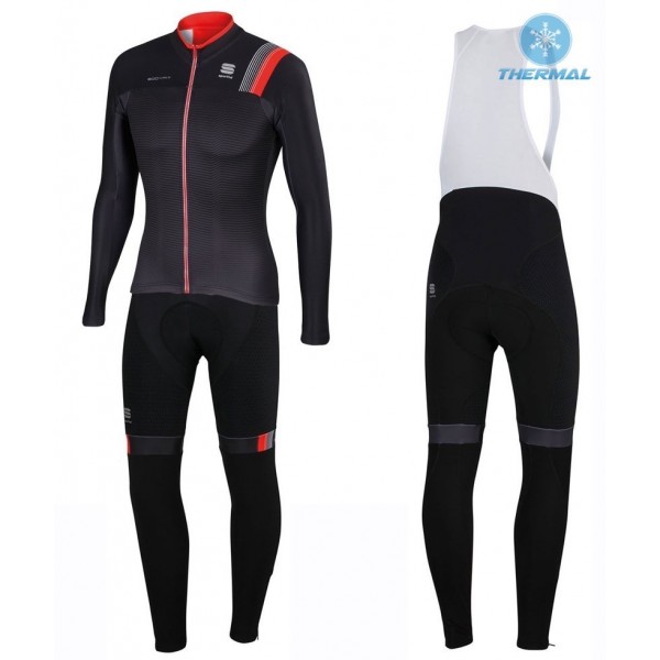 2016 Sportful JSW Schwarz thermisch Fahrradbekleidung Satz Radtrikot Langarm+Lang Trägerhose YRAI269 2016 Sportful JSW Schwarz thermisch Fahrradbekleidung Satz Radtrikot Langarm+Lang Trägerhose YRAI269