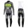 2016 Tinkoff Training Schwarz Fahrradbekleidung Satz Radtrikot Langarm+Lang Trägerhose HPQR634