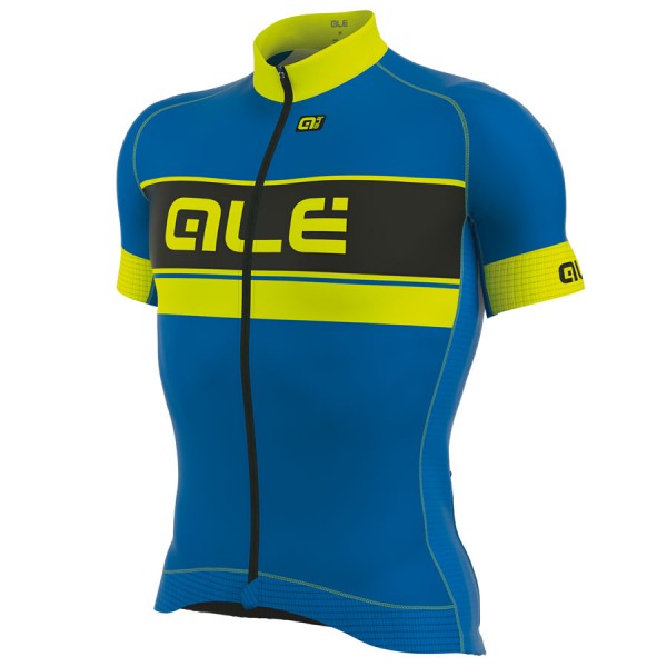 2017 Ale Graphics PRR Bermuda Radtrikot Kurzarm Blau Gelb Fluo 378YREV 2017 Ale Graphics PRR Bermuda Radtrikot Kurzarm Blau Gelb Fluo 378YREV