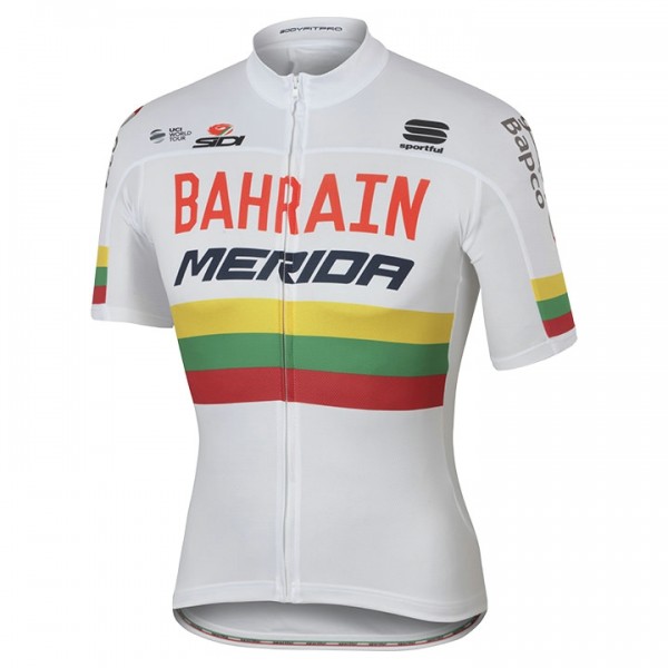 BAHRAIN-MERIDA lituanien champion Radtrikot Kurzarm 2017 499ZXPB BAHRAIN-MERIDA lituanien champion Radtrikot Kurzarm 2017 499ZXPB