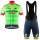 2017 Cannondale Drapac Team Fahrradbekleidung Satz Radtrikot Kurzarm+Kurz Trägerhose Schwarz 998TOMX